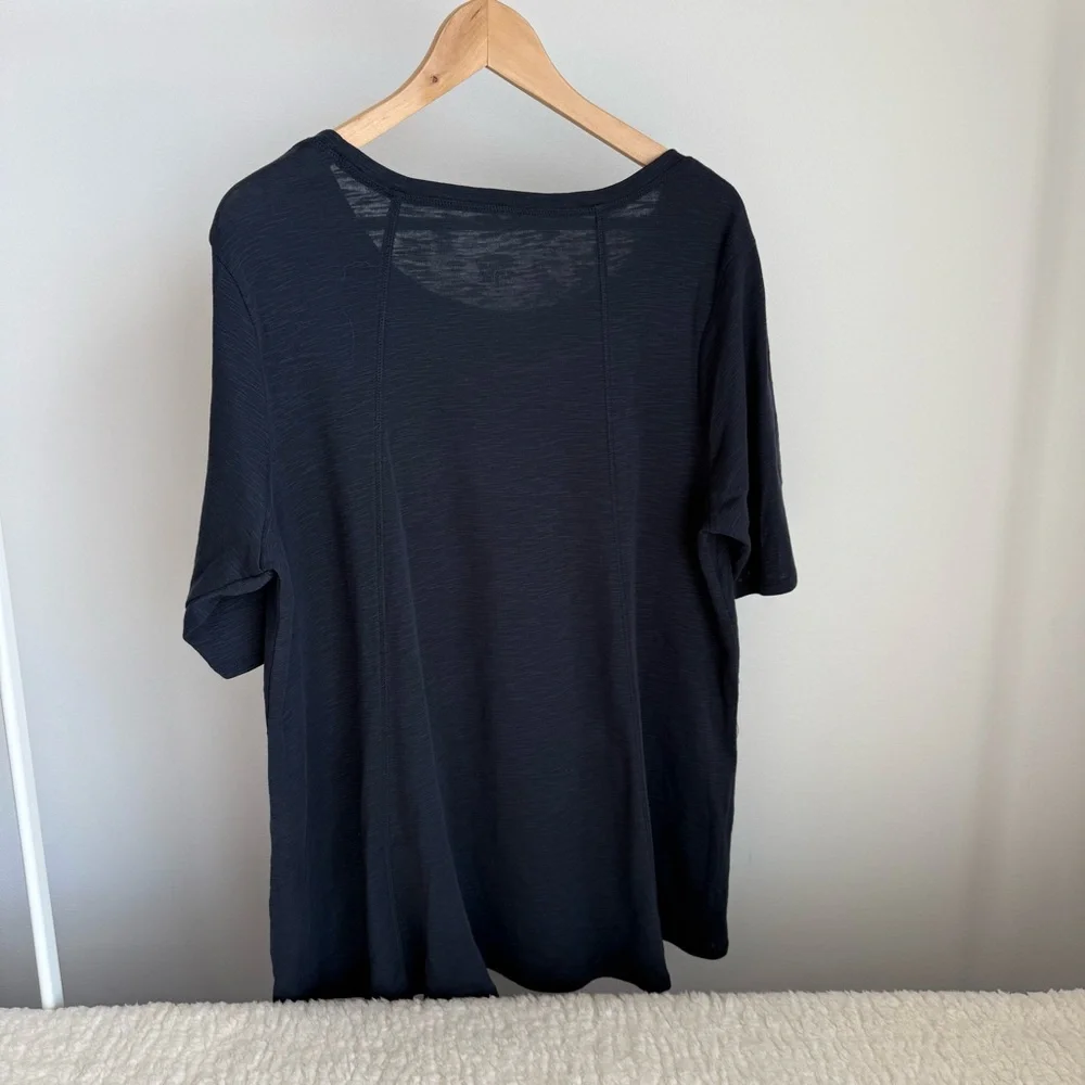 J.Jill NWOT Women's Pima Seamed Elbow-Sleeve Tunic, 100% Pima Cotton, XL - Picture 2 of 6